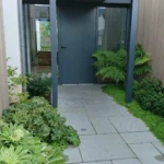 Amenagement exterieur Morbihan entree dallage jan amenagement paysage auray 02
